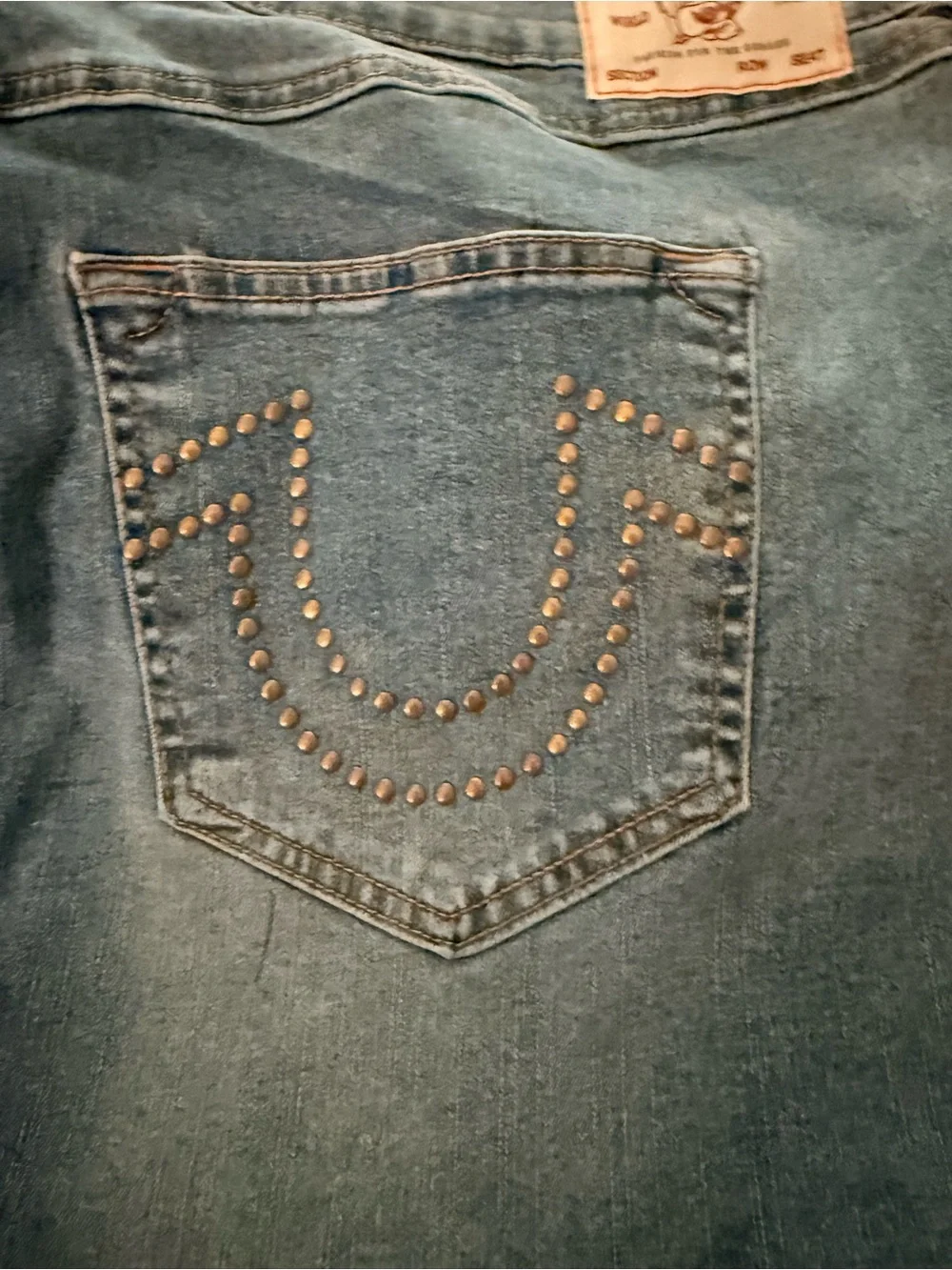 NWT True Religion Denim Studded Mini Skirt  size 40